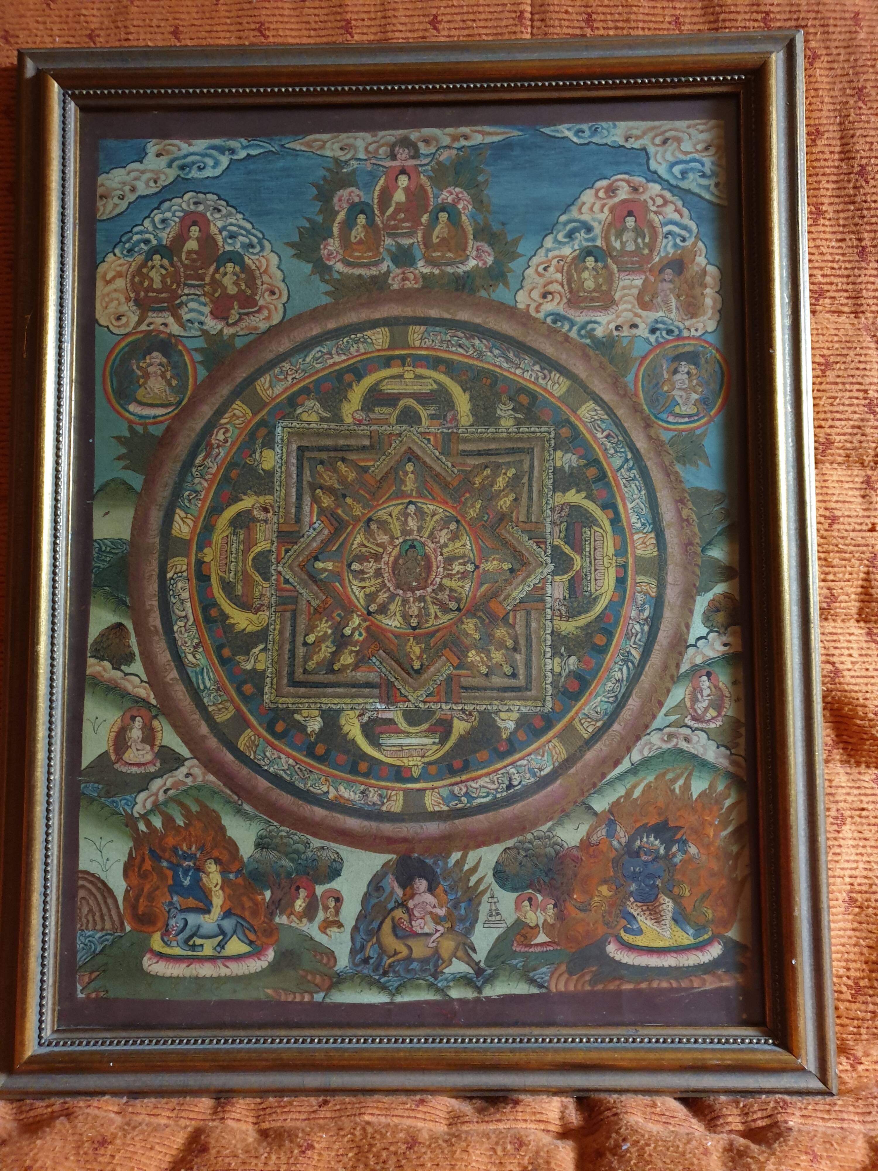 Thangka from Tibet mid-20th century
