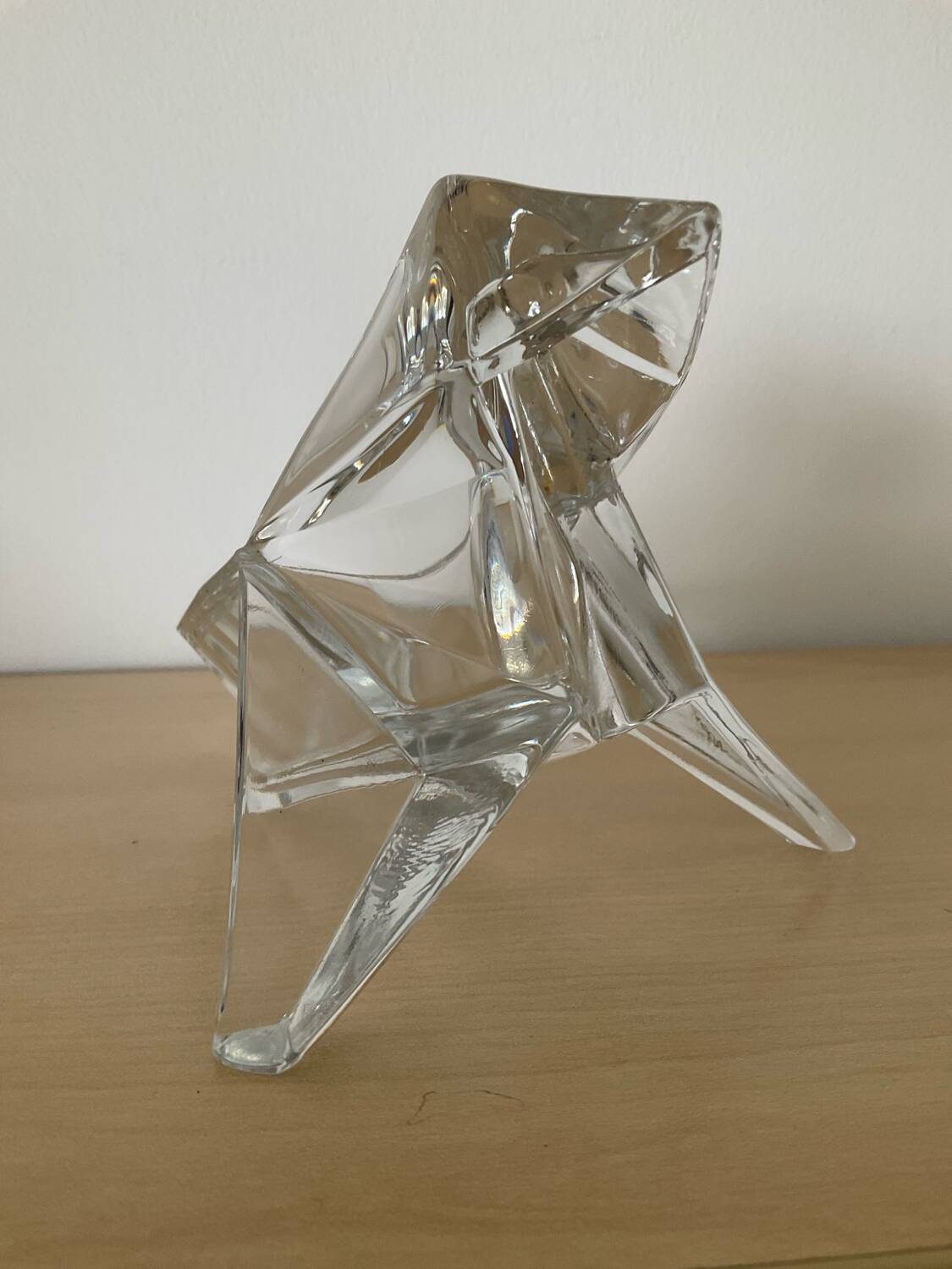 Vintage “Origami” crystal pocket emptier