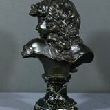 Bronze “Laughing Child”, signed A.Injalbert – Late 19th century