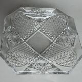 Octagonal glass ashtray