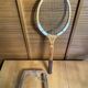 Raquette tennis ancienne dunlop maxply bois + protection sport vintage
