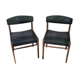lot de deux chaises scandinave
