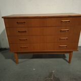 Scandinavian teak chest of drawers, 1960s design