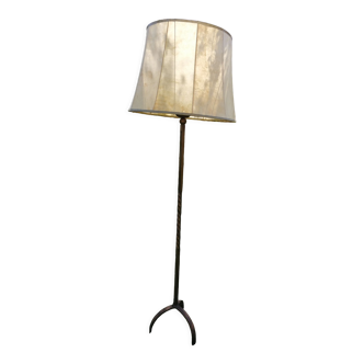 Antique wrought iron floor lamp