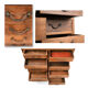 Wooden workshop furniture with 24 drawers
