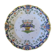 Decorative earthenware plate by René Delarue