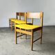 Set of 4 Edmund Homa GFM Polish Mid Century Teak Dining Chairs 1960s