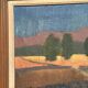 Original Mid Century Swedish Oil On Canvas – “Landscape” By Thure Wahlström – Vintage & Framed