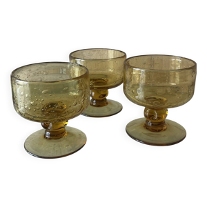 Coupes biot verre soufflé