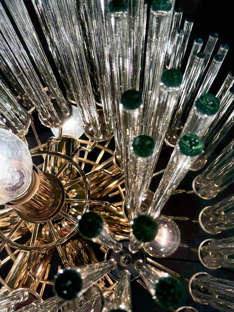 Mid-century modern chandelier by Gaetano Sciolari, 1970s