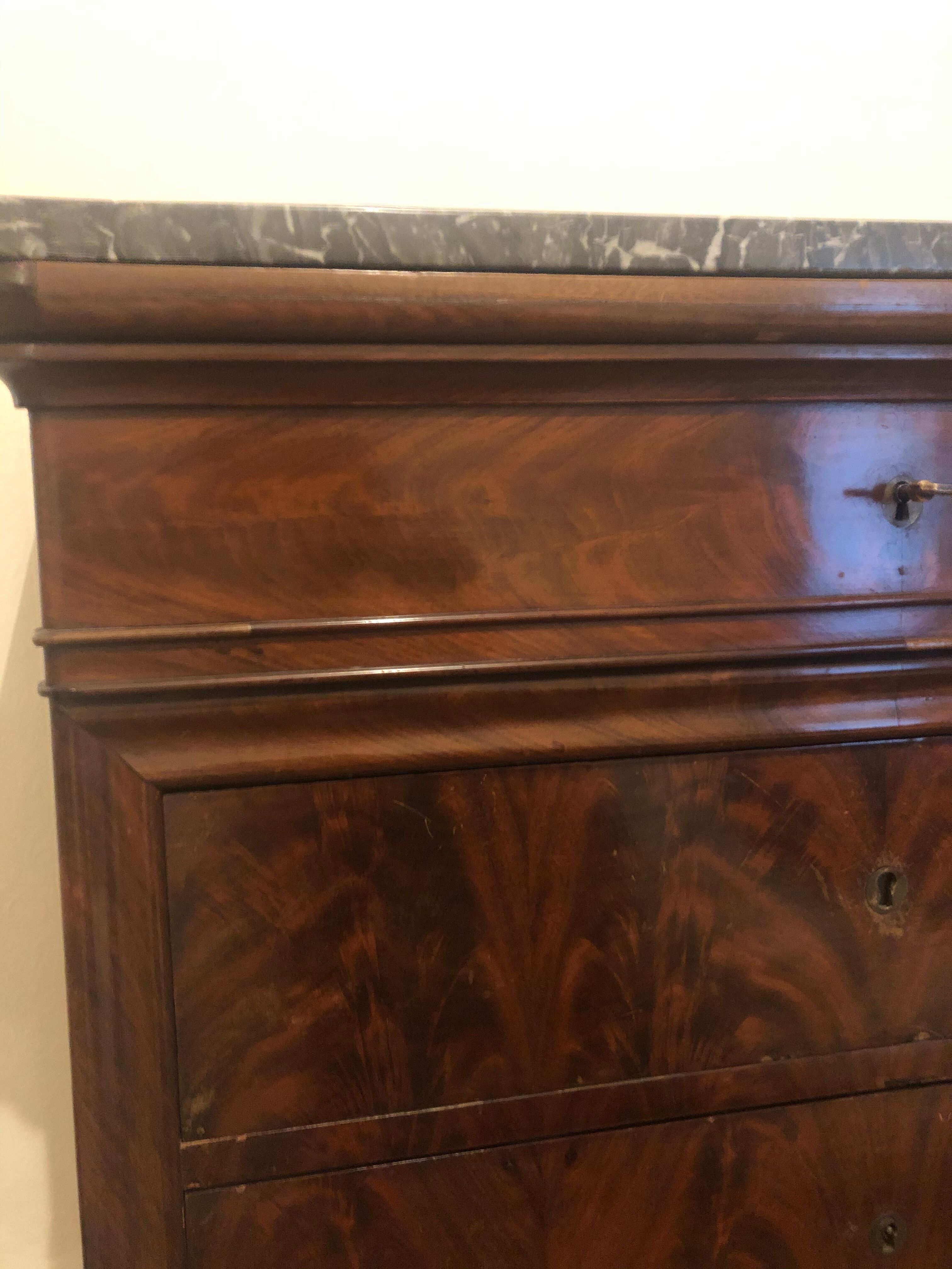 Large old chest of drawers