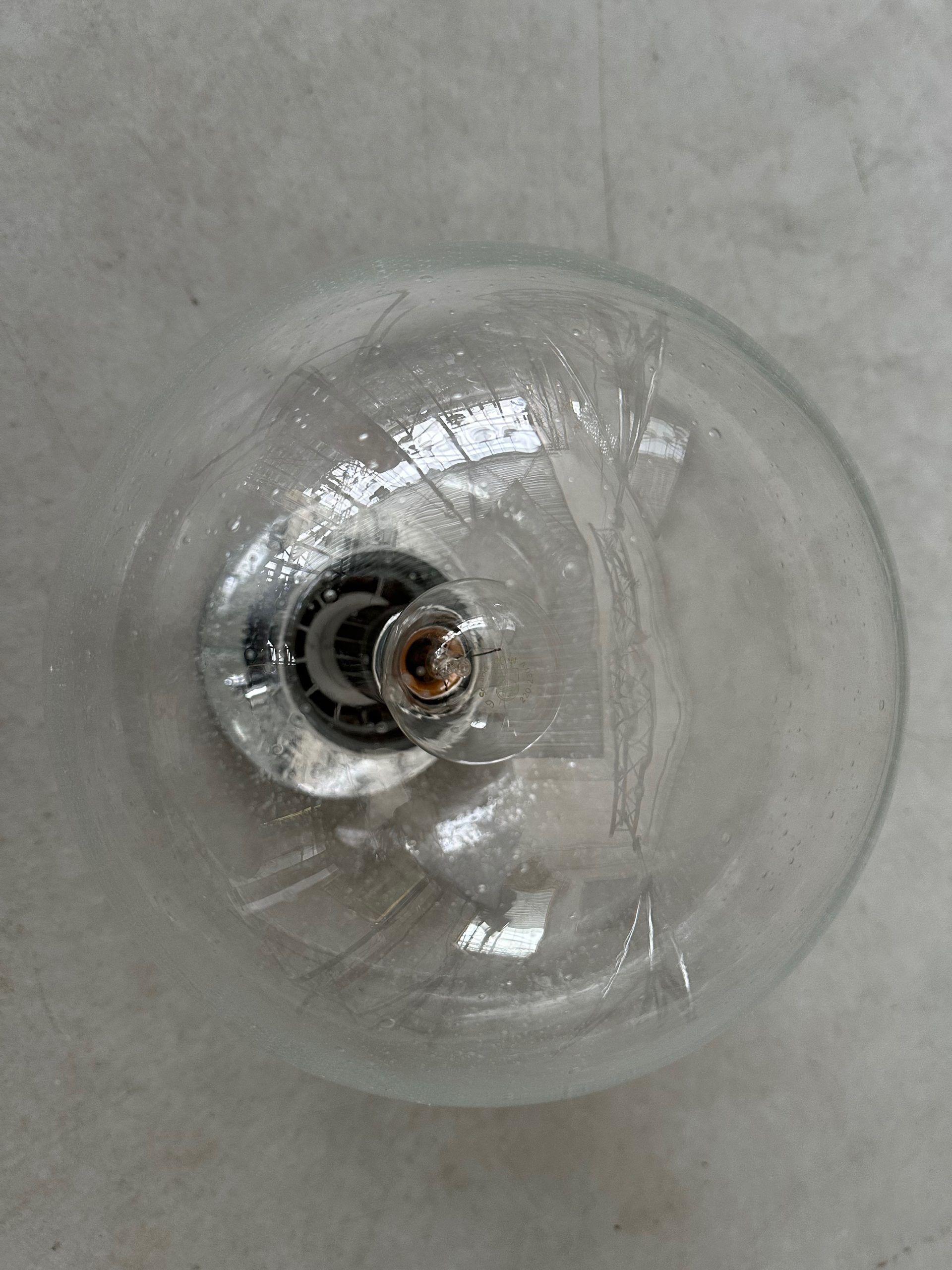 Vintage Glashütte Limburg ceiling lamp