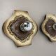 Set of Two POP ART Ceramic Fat Lava Wall Lights by ARO Lights Germany 1970s