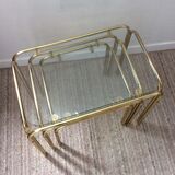 Series of 3 pull-out tables from the 70s