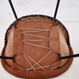 Vintage balloon suede easy chair, 1960s, Hungary