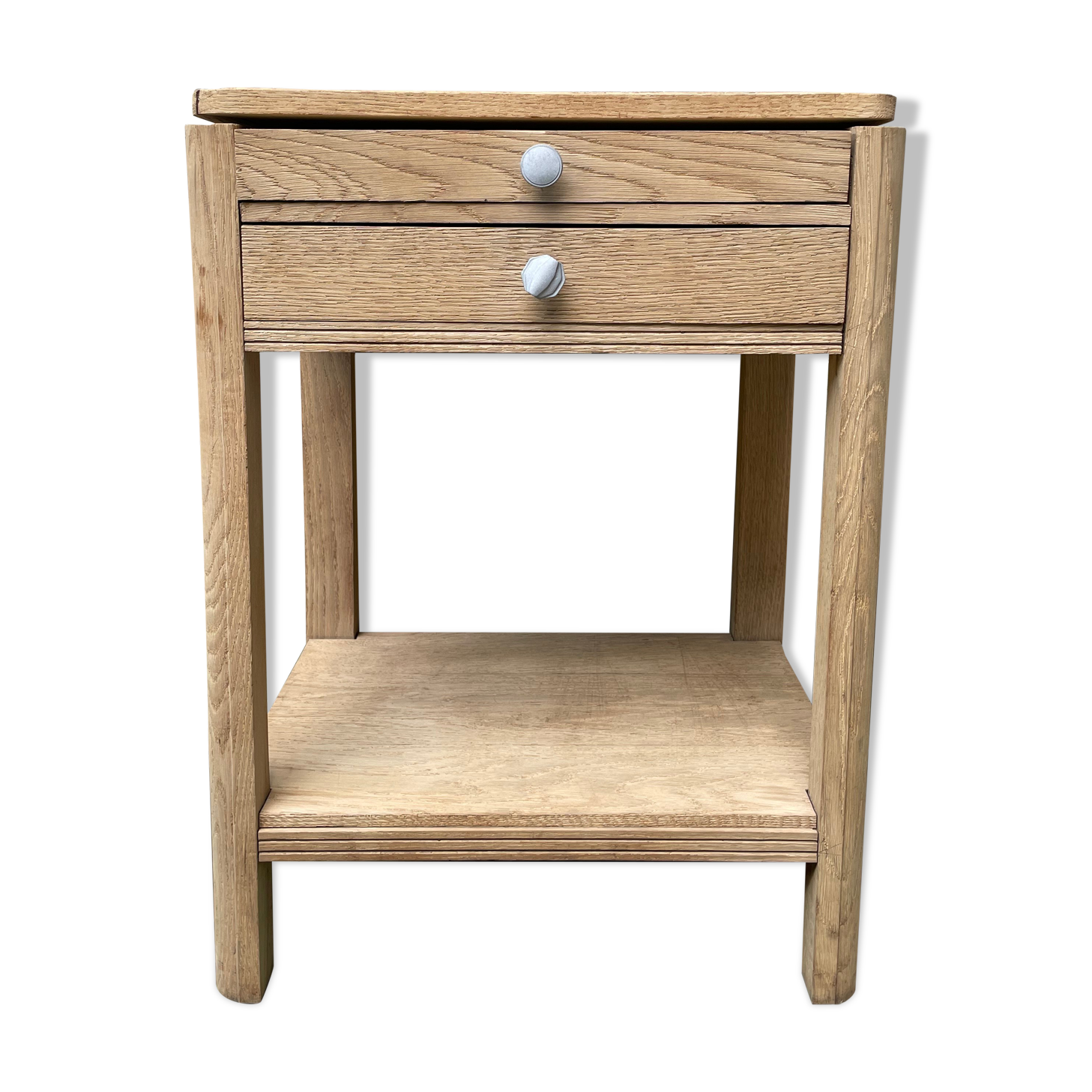 Worker in sandblasted solid oak, circa 1940