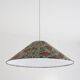 Refurbished printed trapezoidal pendant light