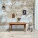 Vintage farmhouse table with spindle legs.