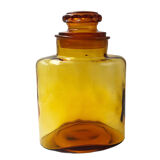 Old pot, amber glass