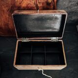 Old wooden kitchen storage box