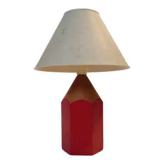 Lampe crayon 1980 rouge