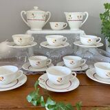 Antique earthenware coffee service from GIEN