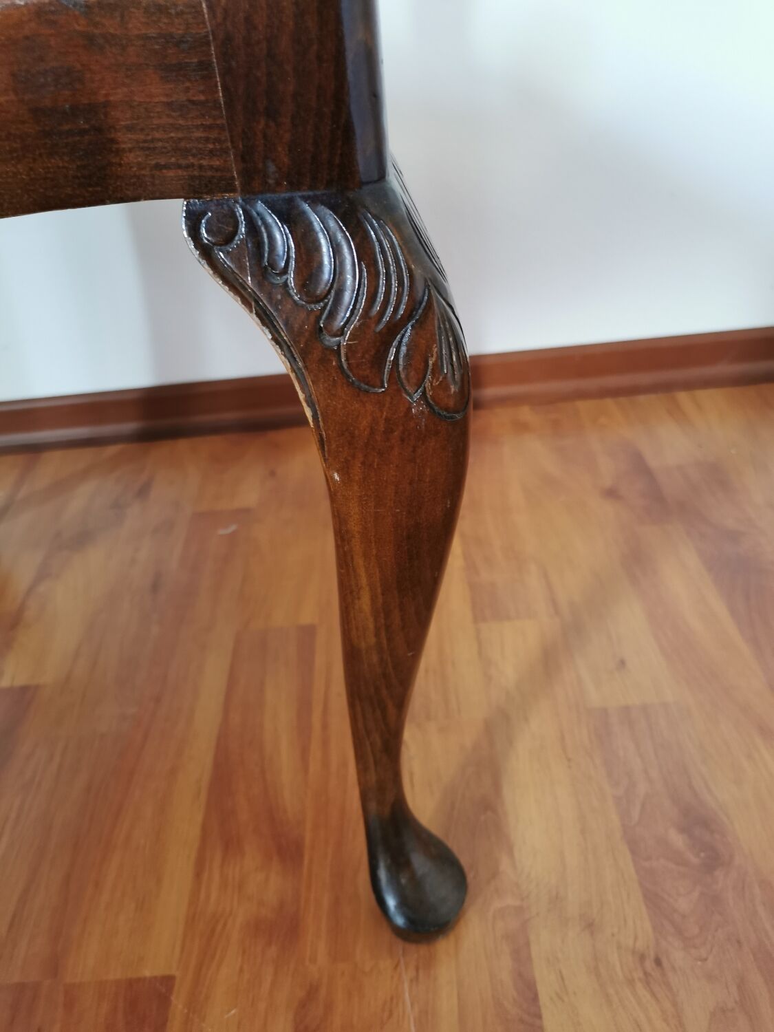 Set of two antique baroque style chairs