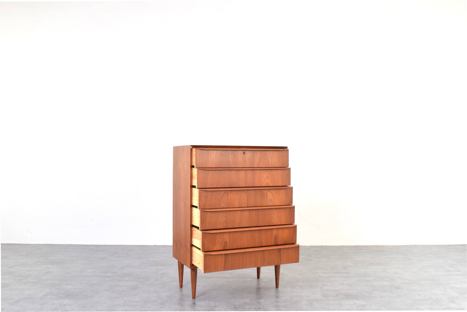 Mid-Century Danish Teak Chest of Drawers, 1960s.