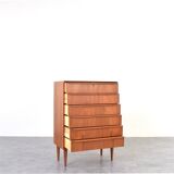 Mid-Century Danish Teak Chest of Drawers, 1960s.