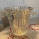 Antique molded glass ice bucket