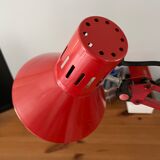 Vintage brick red architect lamp