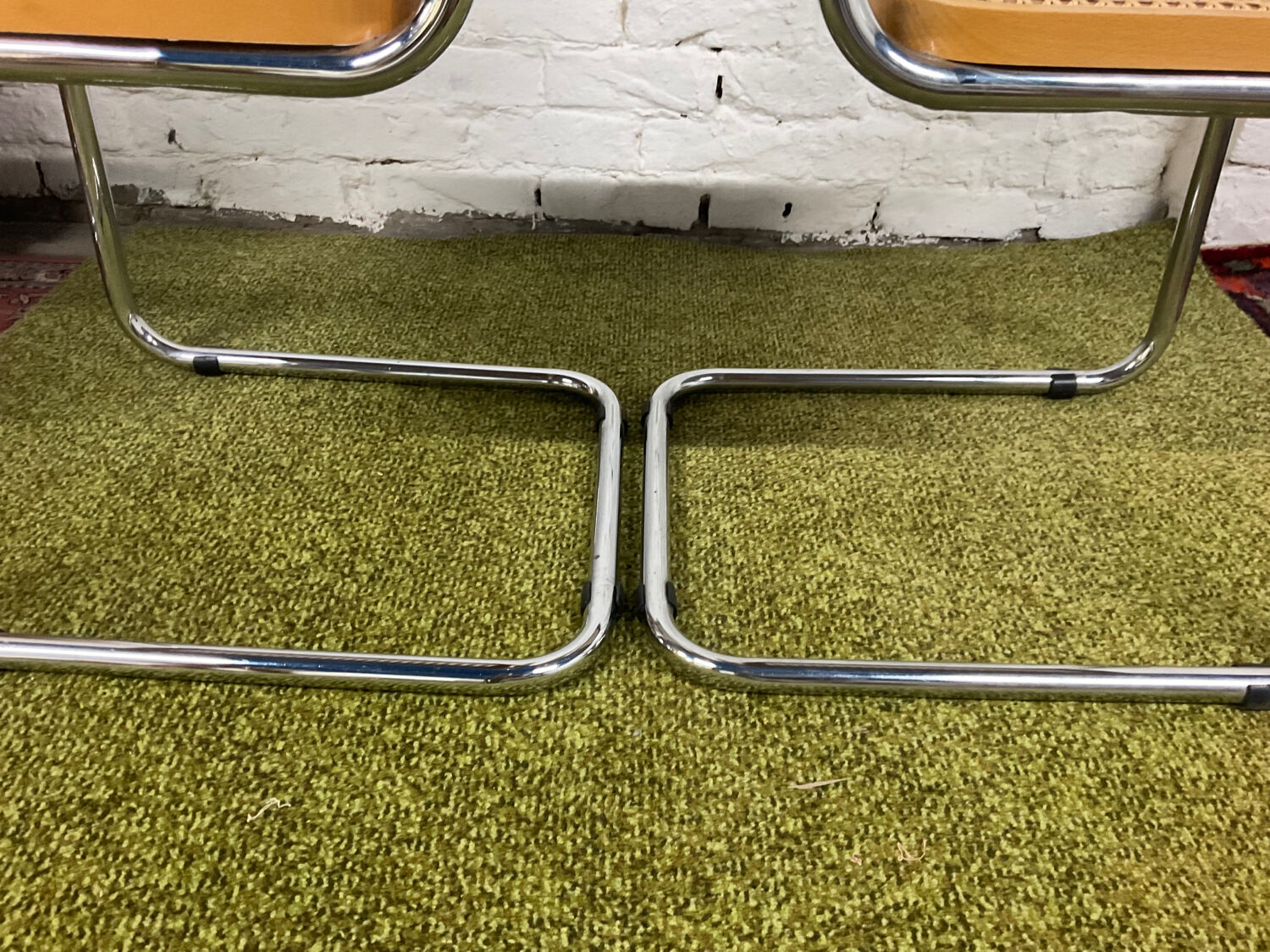 Pair of chairs Marcel Breuer Cesca B32