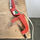 Vintage Italian Red Architect Table Lamp, 1970s