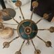 Antique gilded bronze chandelier with 10 branches - Decorative, needs restoration.