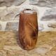 Partially glazed ceramic vase
