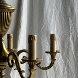 Lustre classique doré à 5 bras de lumière