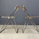 Vintage plia chairs by Castelli, 1970s