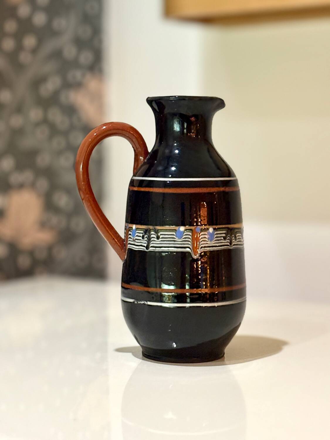 Pichet vase vintage céramique artisanale Europe