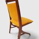 Set of 4 vintage saffron Scandinavian chairs