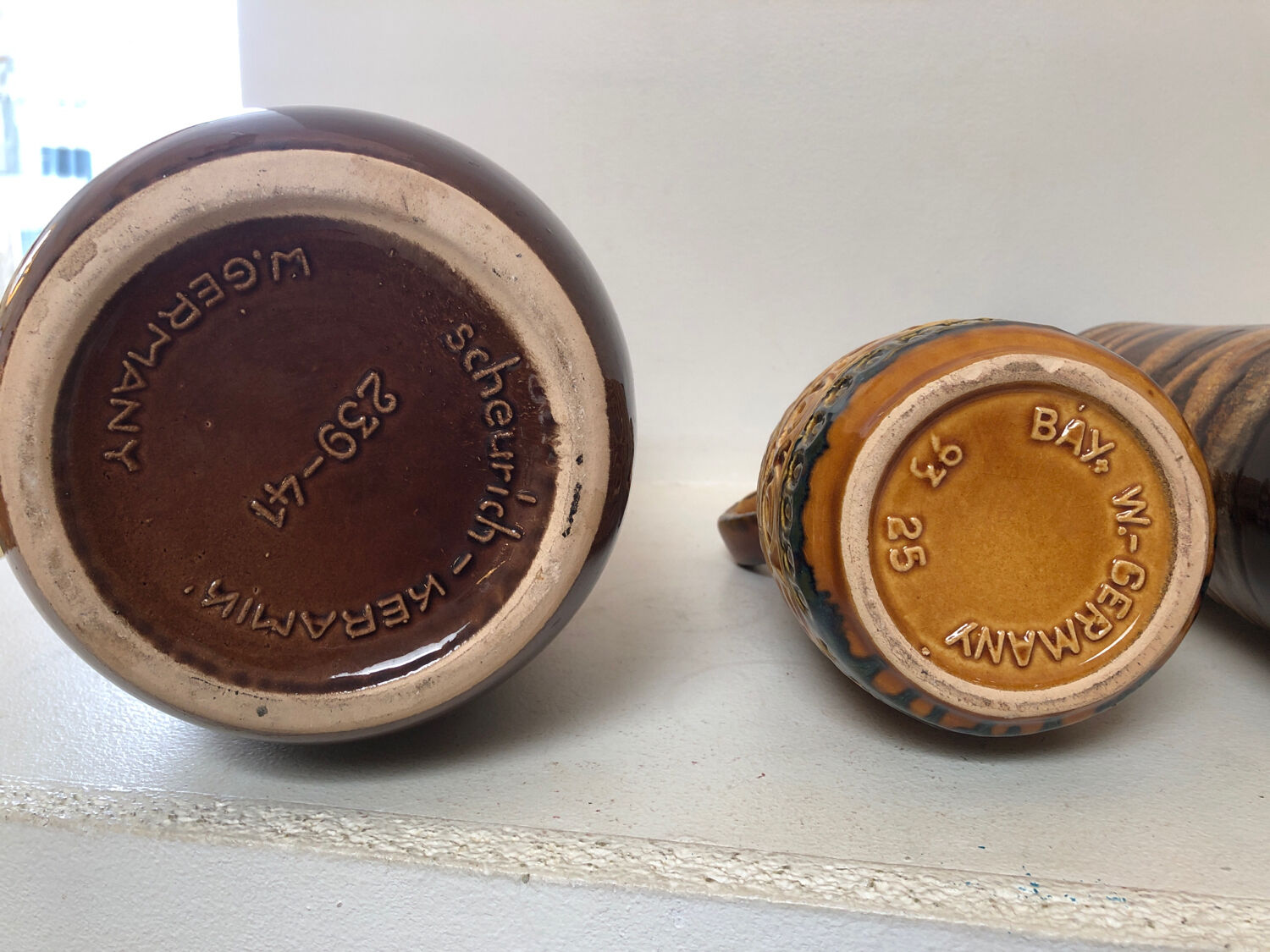 Composition 3 German vases W. Germany, 1970