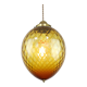 Vintage amber murano glass lamp from empoli
