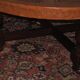 Inca design  leather top coffee table, Angel Pazmino, Ecuador 1970s