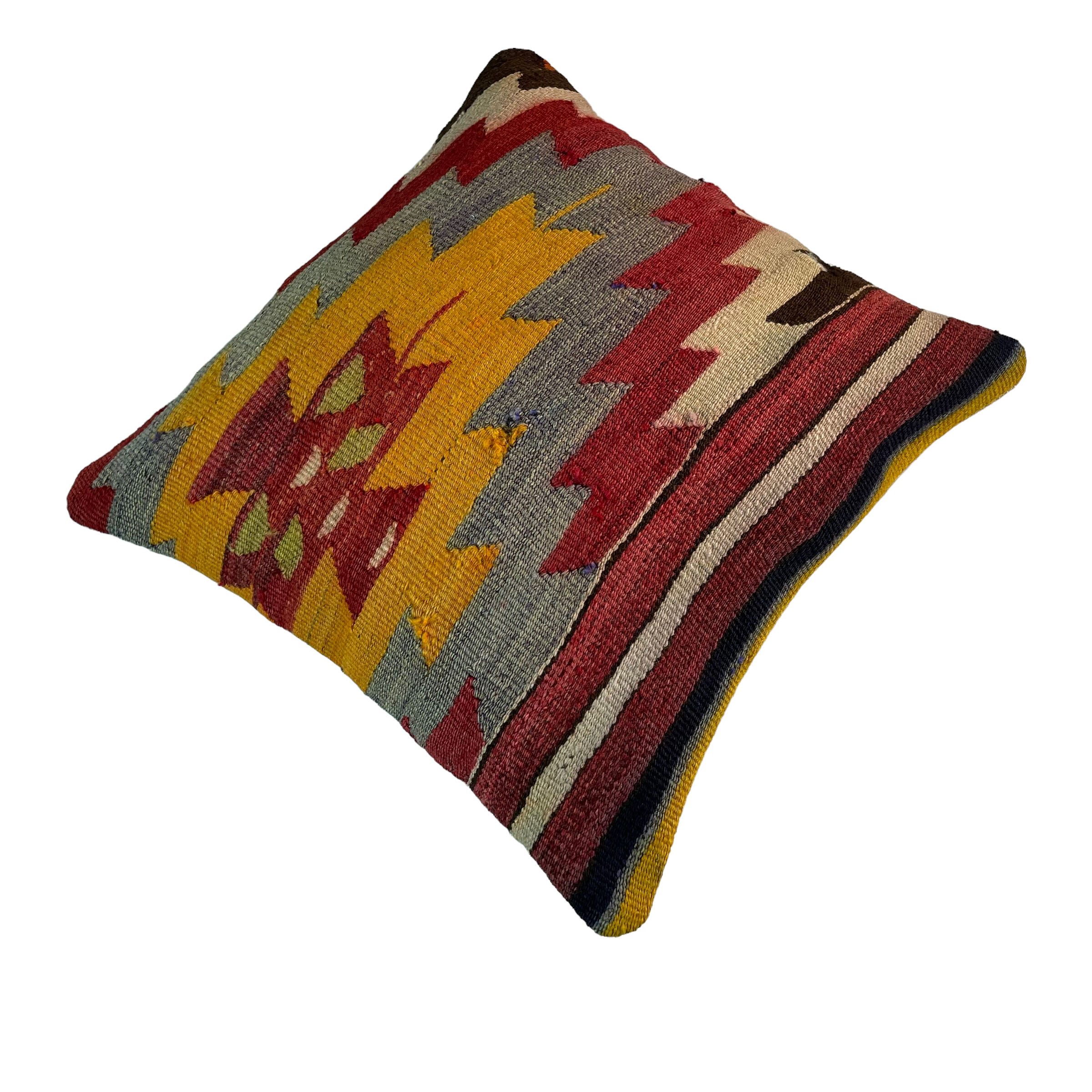 Vintage turkish kilim cushion cover 40 x 40 cm