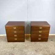 2 tables de chevet / petites commodes de style Campagne, années 1970