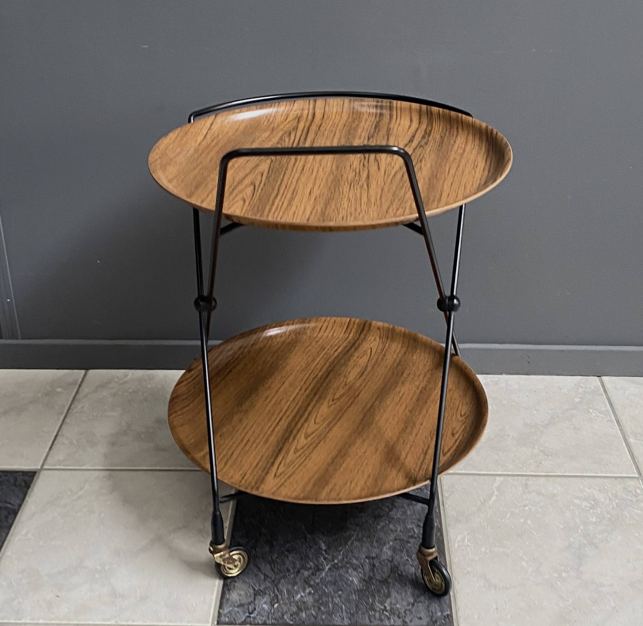 Serving Trolley attributed to Paul Nagel for Jie Gantofta, Sweden 1960s