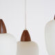 Suspension scandinave en teck 1960's