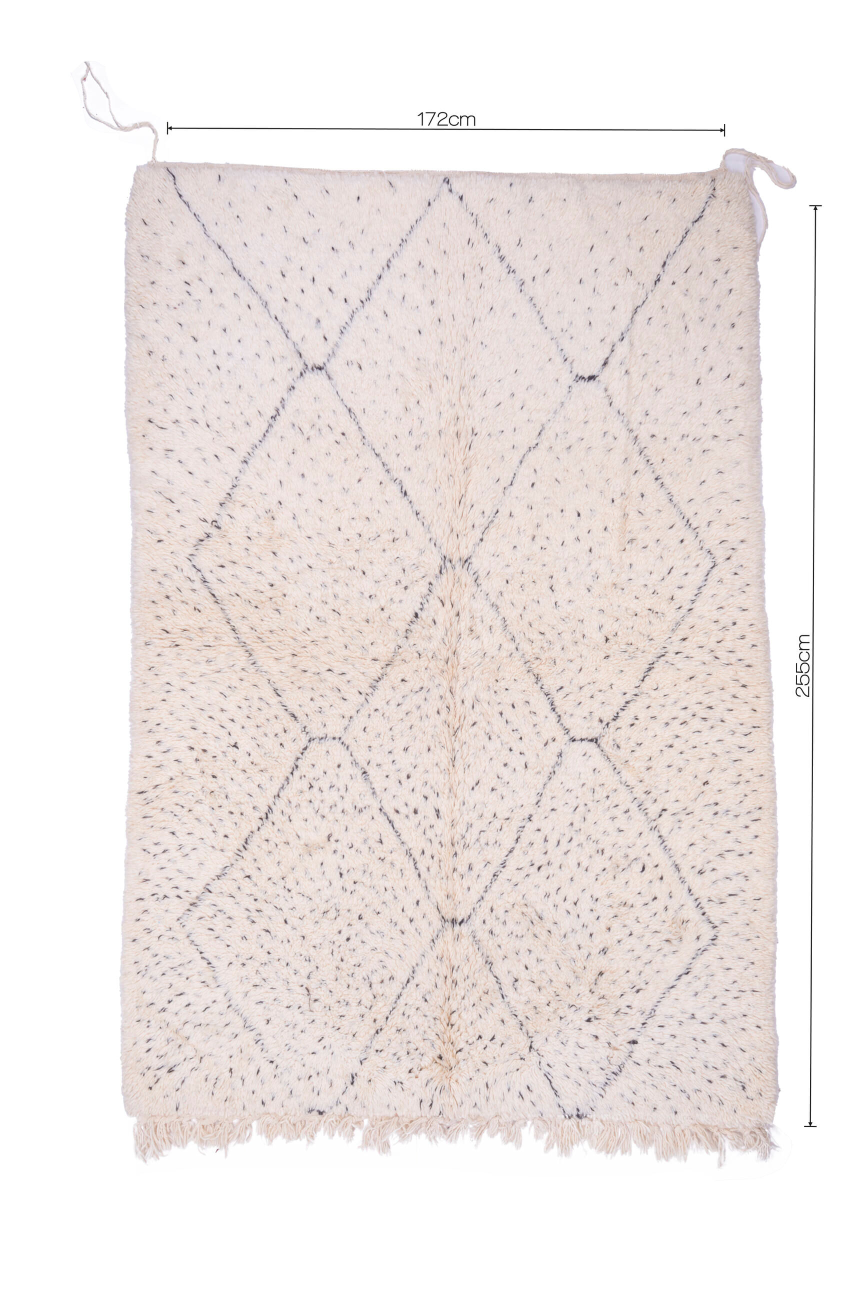 Vintage ouarain blessed carpet 255x172cm
