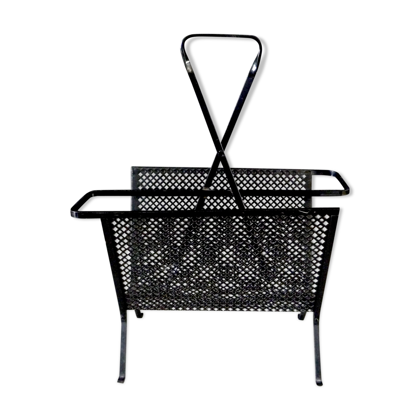 Mathieu Mategot magazine rack circa 1950/1960