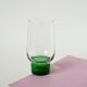 Lot de 5 verres Long Drink Design à pieds vert, 1970