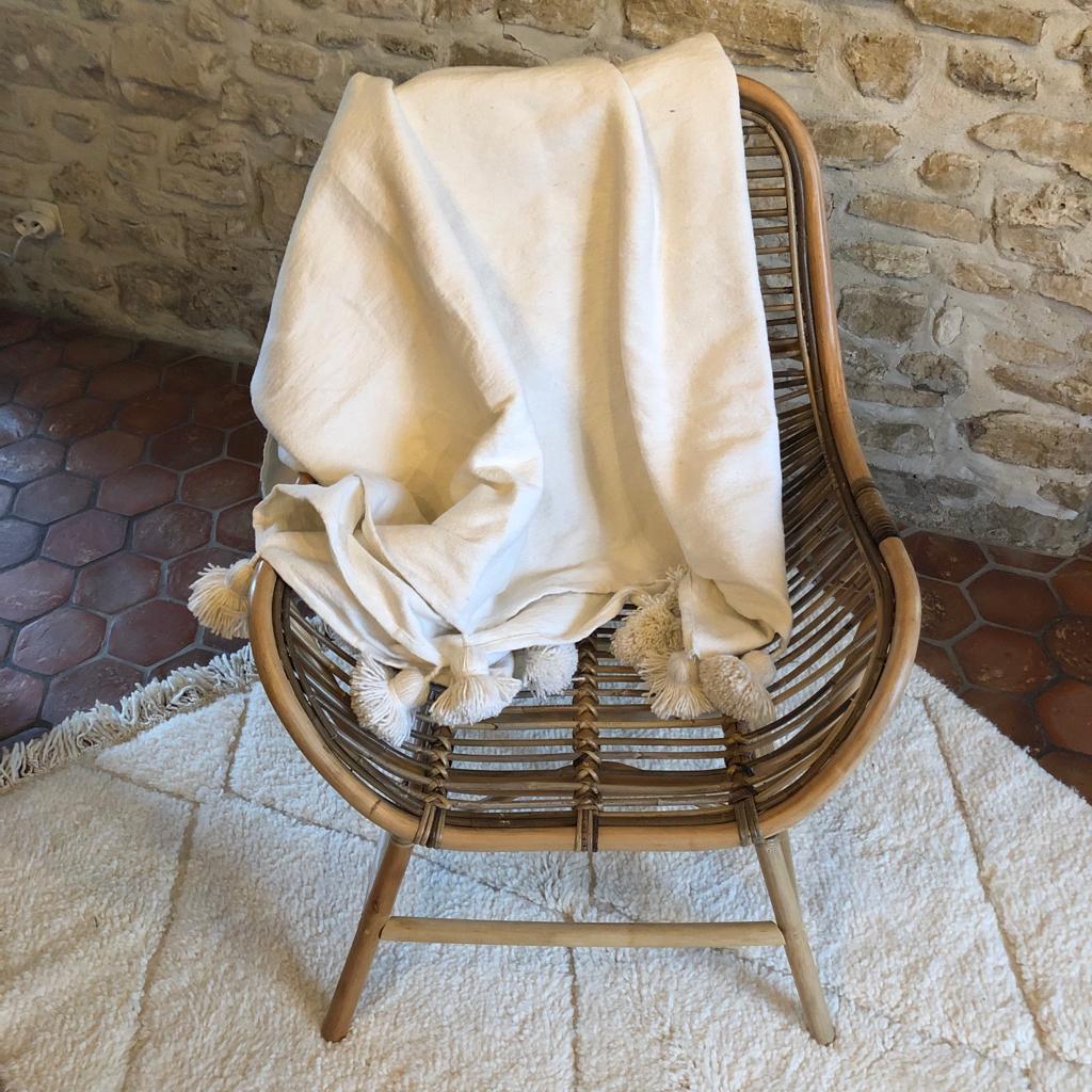 Rattan armchair